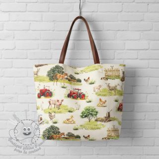 Tissu déco Cosy Farm Animals digital print