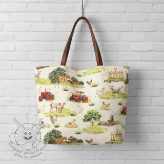 Tissu déco Cosy Farm Animals digital print