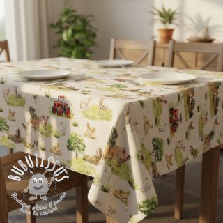 Tissu déco Cosy Farm Animals digital print