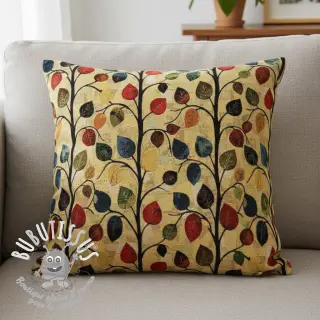 Tissu déco GOBELIN premium Leaves Funky Arty