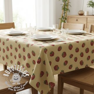 Tissu déco GOBELIN premium Strawberry Sweet Joy