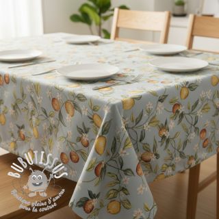 Tissu déco GOBELIN premium Citrus Orange Lemon