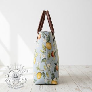 Tissu déco GOBELIN premium Citrus Orange Lemon