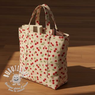 Tissu déco Linenlook premium Cherry Happy Joy