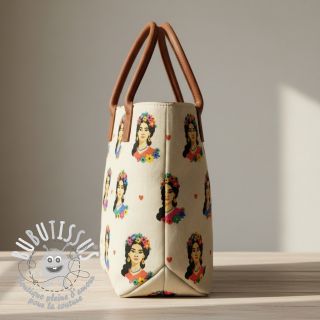 Tissu déco Linenlook premium Viva Flower Girl