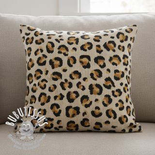 Tissu déco Linenlook premium Leopard Animal Print