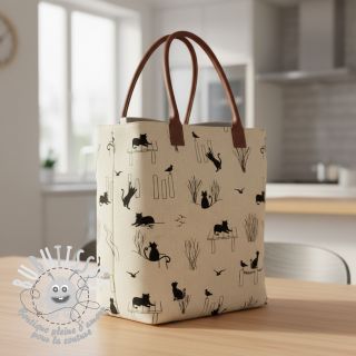 Tissu déco Linenlook premium Cat Sea Life