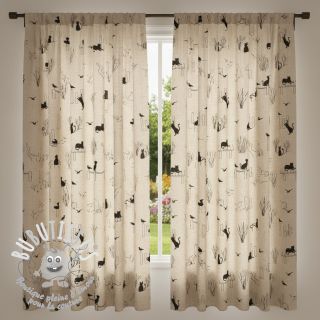 Tissu déco Linenlook premium Cat Sea Life