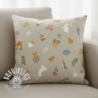 Tissu déco Linenlook premium Easter Doodle Icon