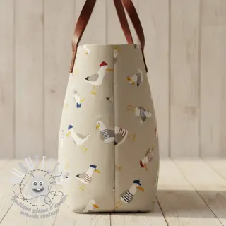 Tissu déco Linenlook premium Seagull dress up