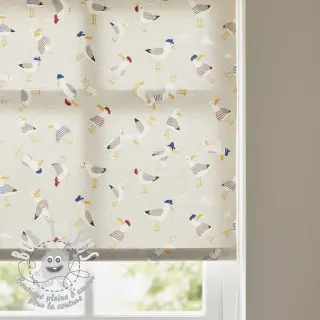 Tissu déco Linenlook premium Seagull dress up