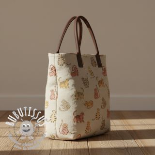 Tissu déco Linenlook premium Cute Wild Cat