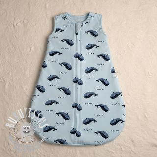 Sweat envers minkee JOGGING Whales blue