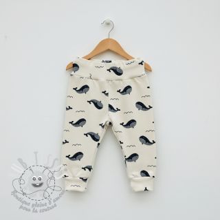 Sweat envers minkee JOGGING Whales ecru