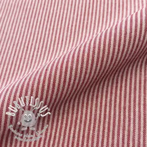 Dekoračná látka DOBBY Colored stripe cherry