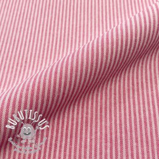 Tissu déco DOBBY Colored stripe fuchsia