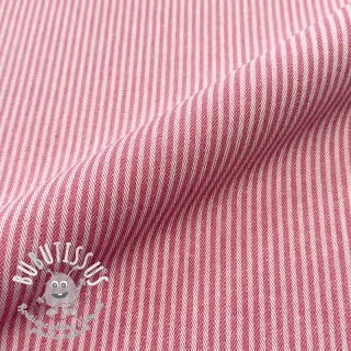 Tissu déco DOBBY Colored stripe fuchsia