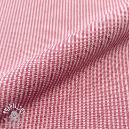 Tissu déco DOBBY Colored stripe fuchsia