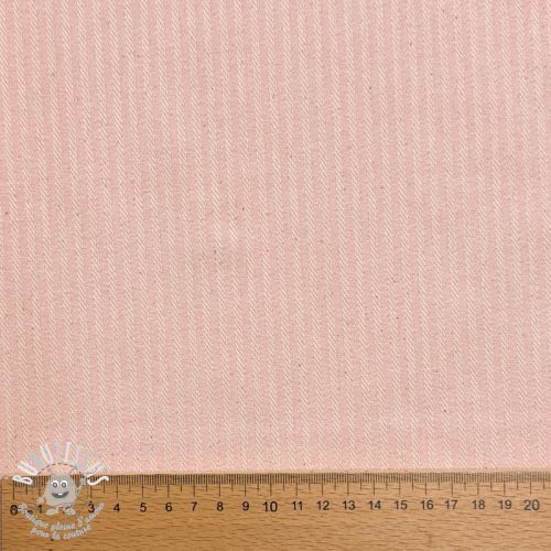 Tissu déco DOBBY Colored stripe light pink