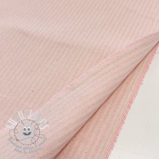 Tissu déco DOBBY Colored stripe light pink