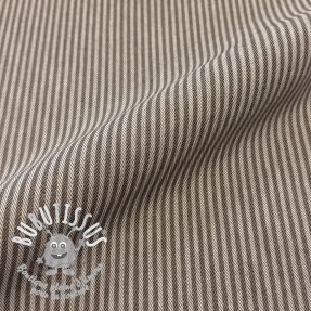Tissu déco DOBBY Colored stripe coffee