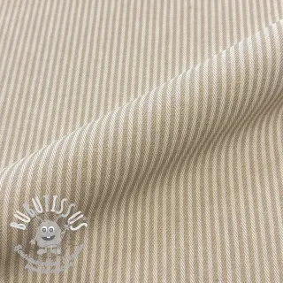Tissu déco DOBBY Colored stripe sand