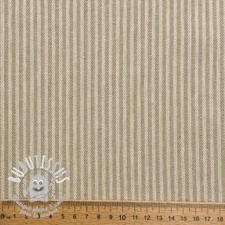 Tissu déco DOBBY Colored stripe sand