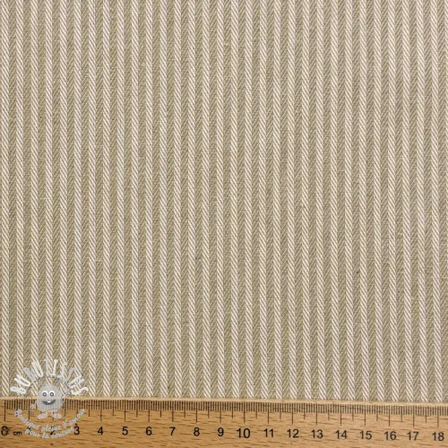 Tissu déco DOBBY Colored stripe sand