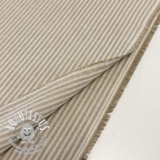 Tissu déco DOBBY Colored stripe sand