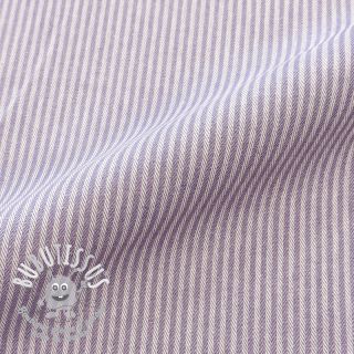 Tissu déco DOBBY Colored stripe lavender