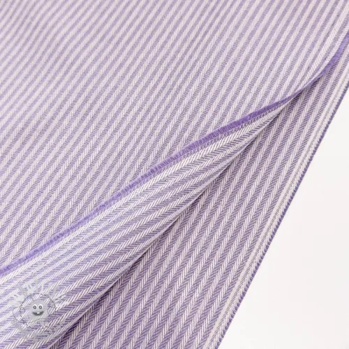Tissu déco DOBBY Colored stripe lavender