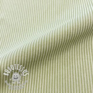 Tissu déco DOBBY Colored stripe light green