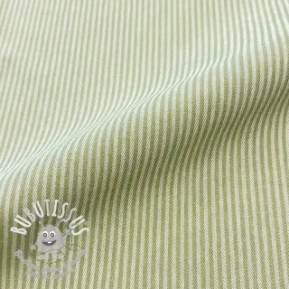 Tissu déco DOBBY Colored stripe light green