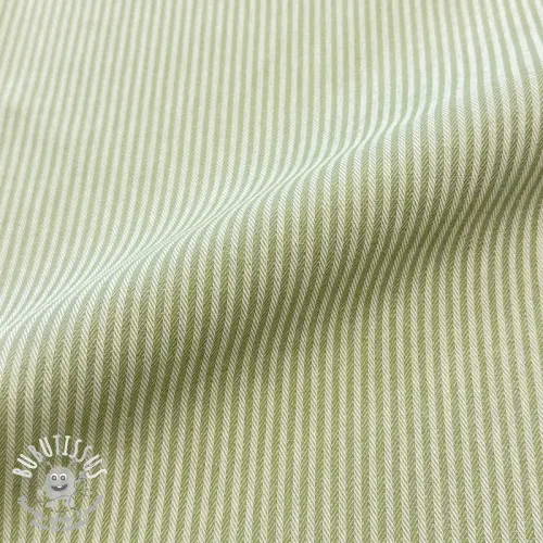 Tissu déco DOBBY Colored stripe light green