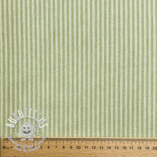 Tissu déco DOBBY Colored stripe light green