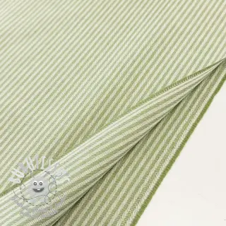 Tissu déco DOBBY Colored stripe light green