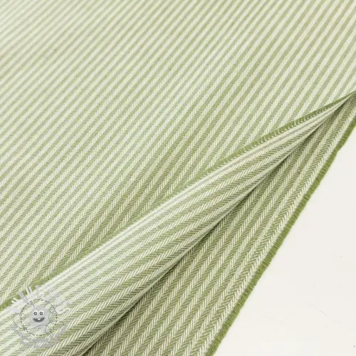 Tissu déco DOBBY Colored stripe light green
