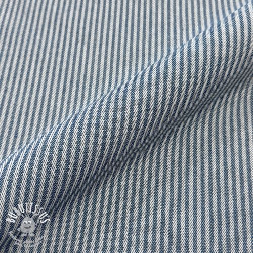 Tissu déco DOBBY Colored stripe blue