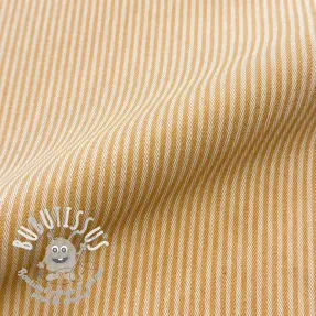Tissu déco DOBBY Colored stripe ochre