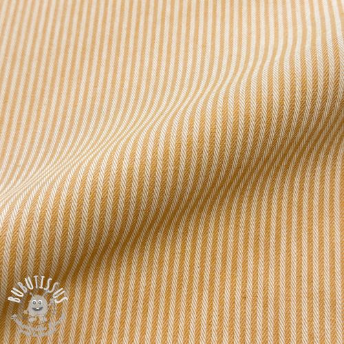 Tissu déco DOBBY Colored stripe ochre