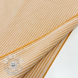 Tissu déco DOBBY Colored stripe ochre