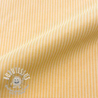 Tissu déco DOBBY Colored stripe warm yellow