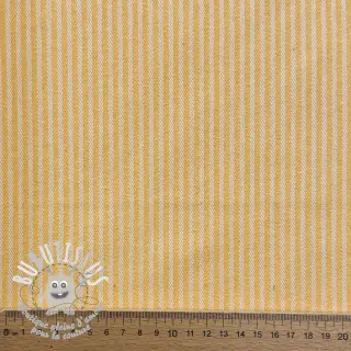 Tissu déco DOBBY Colored stripe warm yellow