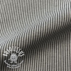 Tissu déco DOBBY Colored stripe graphite