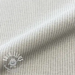 Tissu déco DOBBY Colored stripe light grey