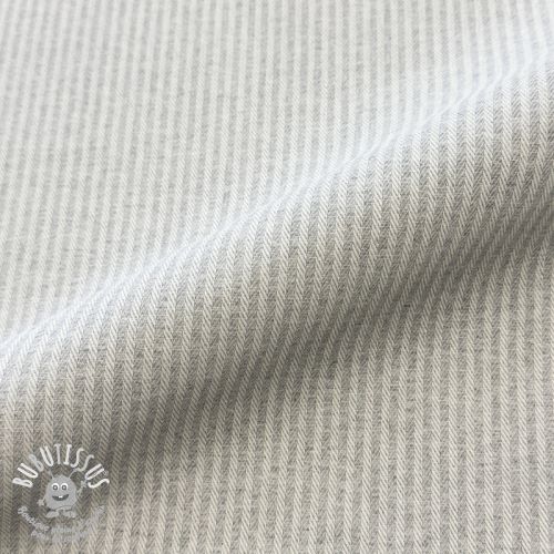 Tissu déco DOBBY Colored stripe light grey