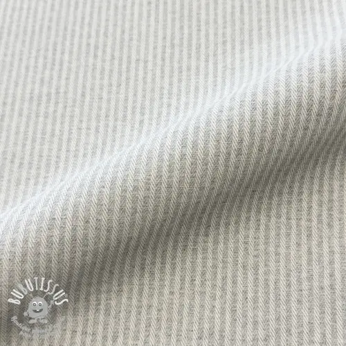 Tissu déco DOBBY Colored stripe light grey