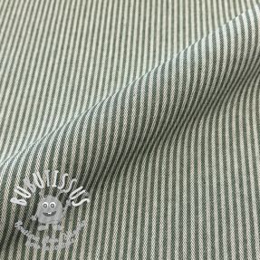Tissu déco DOBBY Colored stripe bottle green
