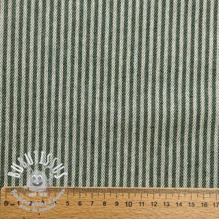 Tissu déco DOBBY Colored stripe bottle green
