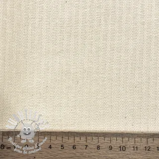 Tissu déco DOBBY Colored stripe naturel